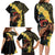 Melbourne Horse Racing Family Matching Long Sleeve Bodycon Dress and Hawaiian Shirt Yellow Roses - Ready Set Gallop! - Wonder Print Shop