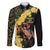 Melbourne Horse Racing Family Matching Off The Shoulder Long Sleeve Dress and Hawaiian Shirt Yellow Roses - Ready Set Gallop! - Wonder Print Shop
