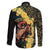 Melbourne Horse Racing Family Matching Off The Shoulder Long Sleeve Dress and Hawaiian Shirt Yellow Roses - Ready Set Gallop! - Wonder Print Shop