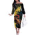 Melbourne Horse Racing Family Matching Off The Shoulder Long Sleeve Dress and Hawaiian Shirt Yellow Roses - Ready Set Gallop! - Wonder Print Shop