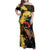 Melbourne Horse Racing Family Matching Off Shoulder Maxi Dress and Hawaiian Shirt Yellow Roses - Ready Set Gallop! - Wonder Print Shop