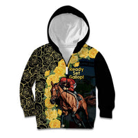 Melbourne Horse Racing Kid Hoodie Yellow Roses - Ready Set Gallop! - Wonder Print Shop