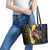 Melbourne Horse Racing Leather Tote Bag Yellow Roses - Ready Set Gallop! - Wonder Print Shop