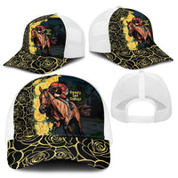 Melbourne Horse Racing Mesh Trucker Cap Yellow Roses - Ready Set Gallop - Wonder Print Shop