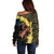 Melbourne Horse Racing Off Shoulder Sweater Yellow Roses - Ready Set Gallop! - Wonder Print Shop
