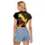 Melbourne Horse Racing Raglan Cropped T Shirt Yellow Roses - Ready Set Gallop! - Wonder Print Shop