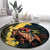 Melbourne Horse Racing Round Carpet Yellow Roses - Ready Set Gallop! - Wonder Print Shop