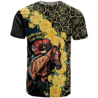 Melbourne Horse Racing T Shirt Yellow Roses - Ready Set Gallop! - Wonder Print Shop