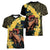 Melbourne Horse Racing Women V-Neck T-Shirt Yellow Roses - Ready Set Gallop! - Wonder Print Shop