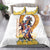 Melbourne Cup Australia Bedding Set Horse Racing Horseshoe Mix Yellow Roses - Wonder Print Shop