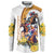 Melbourne Cup Australia Button Sweatshirt Horse Racing Horseshoe Mix Yellow Roses - Wonder Print Shop