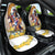 Melbourne Cup Australia Car Seat Cover Horse Racing Horseshoe Mix Yellow Roses - Wonder Print Shop