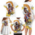 Melbourne Cup Australia Family Matching Long Sleeve Bodycon Dress and Hawaiian Shirt Horse Racing Horseshoe Mix Yellow Roses - Wonder Print Shop