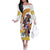 Melbourne Cup Australia Family Matching Off The Shoulder Long Sleeve Dress and Hawaiian Shirt Horse Racing Horseshoe Mix Yellow Roses - Wonder Print Shop