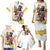 Melbourne Cup Australia Family Matching Puletasi and Hawaiian Shirt Horse Racing Horseshoe Mix Yellow Roses - Wonder Print Shop