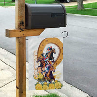 Melbourne Cup Australia Garden Flag Horse Racing Horseshoe Mix Yellow Roses - Wonder Print Shop