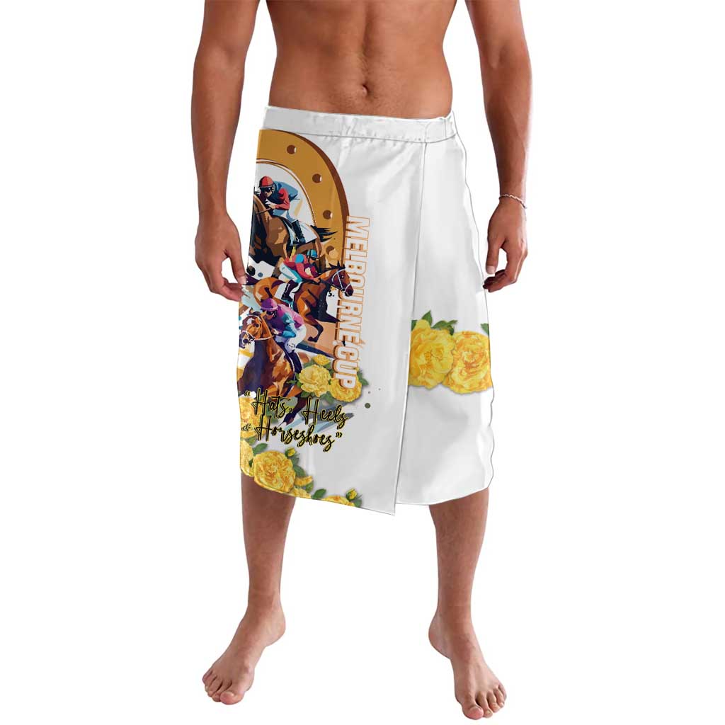 Melbourne Cup Australia Lavalava Horse Racing Horseshoe Mix Yellow Roses - Wonder Print Shop