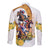 Melbourne Cup Australia Long Sleeve Button Shirt Horse Racing Horseshoe Mix Yellow Roses - Wonder Print Shop