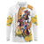 Melbourne Cup Australia Long Sleeve Polo Shirt Horse Racing Horseshoe Mix Yellow Roses - Wonder Print Shop