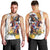 Melbourne Cup Australia Men Tank Top Horse Racing Horseshoe Mix Yellow Roses - Wonder Print Shop