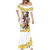 Melbourne Cup Australia Mermaid Dress Horse Racing Horseshoe Mix Yellow Roses - Wonder Print Shop