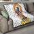 Melbourne Cup Australia Quilt Horse Racing Horseshoe Mix Yellow Roses - Wonder Print Shop