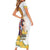 Melbourne Cup Australia Short Sleeve Bodycon Dress Horse Racing Horseshoe Mix Yellow Roses - Wonder Print Shop