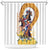 Melbourne Cup Australia Shower Curtain Horse Racing Horseshoe Mix Yellow Roses - Wonder Print Shop
