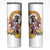 Melbourne Cup Australia Skinny Tumbler Horse Racing Horseshoe Mix Yellow Roses - Wonder Print Shop