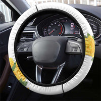 Melbourne Cup Australia Steering Wheel Cover Horse Racing Horseshoe Mix Yellow Roses - Wonder Print Shop