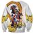 Melbourne Cup Australia Sweatshirt Horse Racing Horseshoe Mix Yellow Roses - Wonder Print Shop