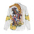 Melbourne Cup Australia Women Casual Shirt Horse Racing Horseshoe Mix Yellow Roses - Wonder Print Shop
