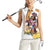 Melbourne Cup Australia Women Sleeveless Polo Shirt Horse Racing Horseshoe Mix Yellow Roses - Wonder Print Shop