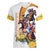 Melbourne Cup Australia Women V-Neck T-Shirt Horse Racing Horseshoe Mix Yellow Roses - Wonder Print Shop