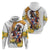 Melbourne Cup Australia Zip Hoodie Horse Racing Horseshoe Mix Yellow Roses - Wonder Print Shop