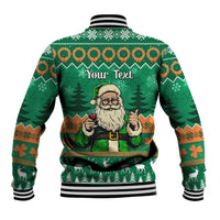 Personalised Ireland Christmas Baseball Jacket Irish Santa Claus Nollaig Shona Duit - Wonder Print Shop