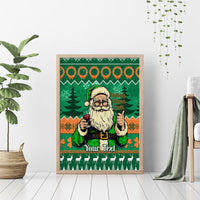 Personalised Ireland Christmas Canvas Wall Art Irish Santa Claus Nollaig Shona Duit - Wonder Print Shop