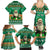 Personalised Ireland Christmas Family Matching Summer Maxi Dress and Hawaiian Shirt Irish Santa Claus Nollaig Shona Duit - Wonder Print Shop
