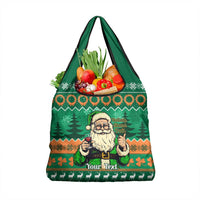 Personalised Ireland Christmas Grocery Bag Irish Santa Claus Nollaig Shona Duit