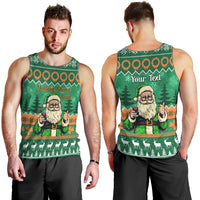 Personalised Ireland Christmas Men Tank Top Irish Santa Claus Nollaig Shona Duit - Wonder Print Shop