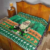 Personalised Ireland Christmas Quilt Irish Santa Claus Nollaig Shona Duit - Wonder Print Shop