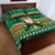Personalised Ireland Christmas Quilt Bed Set Irish Santa Claus Nollaig Shona Duit - Wonder Print Shop