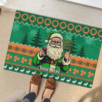 Personalised Ireland Christmas Rubber Doormat Irish Santa Claus Nollaig Shona Duit - Wonder Print Shop