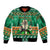 Personalised Ireland Christmas Sleeve Zip Bomber Jacket Irish Santa Claus Nollaig Shona Duit - Wonder Print Shop