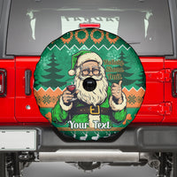 Personalised Ireland Christmas Spare Tire Cover Irish Santa Claus Nollaig Shona Duit - Wonder Print Shop