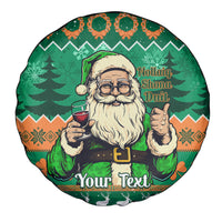 Personalised Ireland Christmas Spare Tire Cover Irish Santa Claus Nollaig Shona Duit - Wonder Print Shop
