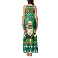 Personalised Ireland Christmas Tank Maxi Dress Irish Santa Claus Nollaig Shona Duit - Wonder Print Shop
