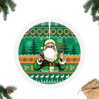 Personalised Ireland Christmas Tree Skirt Irish Santa Claus Nollaig Shona Duit - Wonder Print Shop