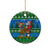 Personalised Scotland Christmas Ceramic Ornament Scottish Santa With Reindeer Nollaig Chridheil - Wonder Print Shop