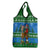 Personalised Scotland Christmas Grocery Bag Scottish Santa With Reindeer Nollaig Chridheil
